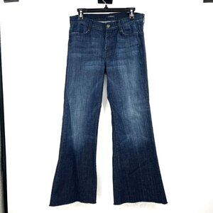 7 For All Mankind Dark Wash Wide Leg Jeans Women's 29